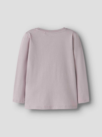 T-shirt maniche corte unisex bambino Name It Tulinea rosa con stampa