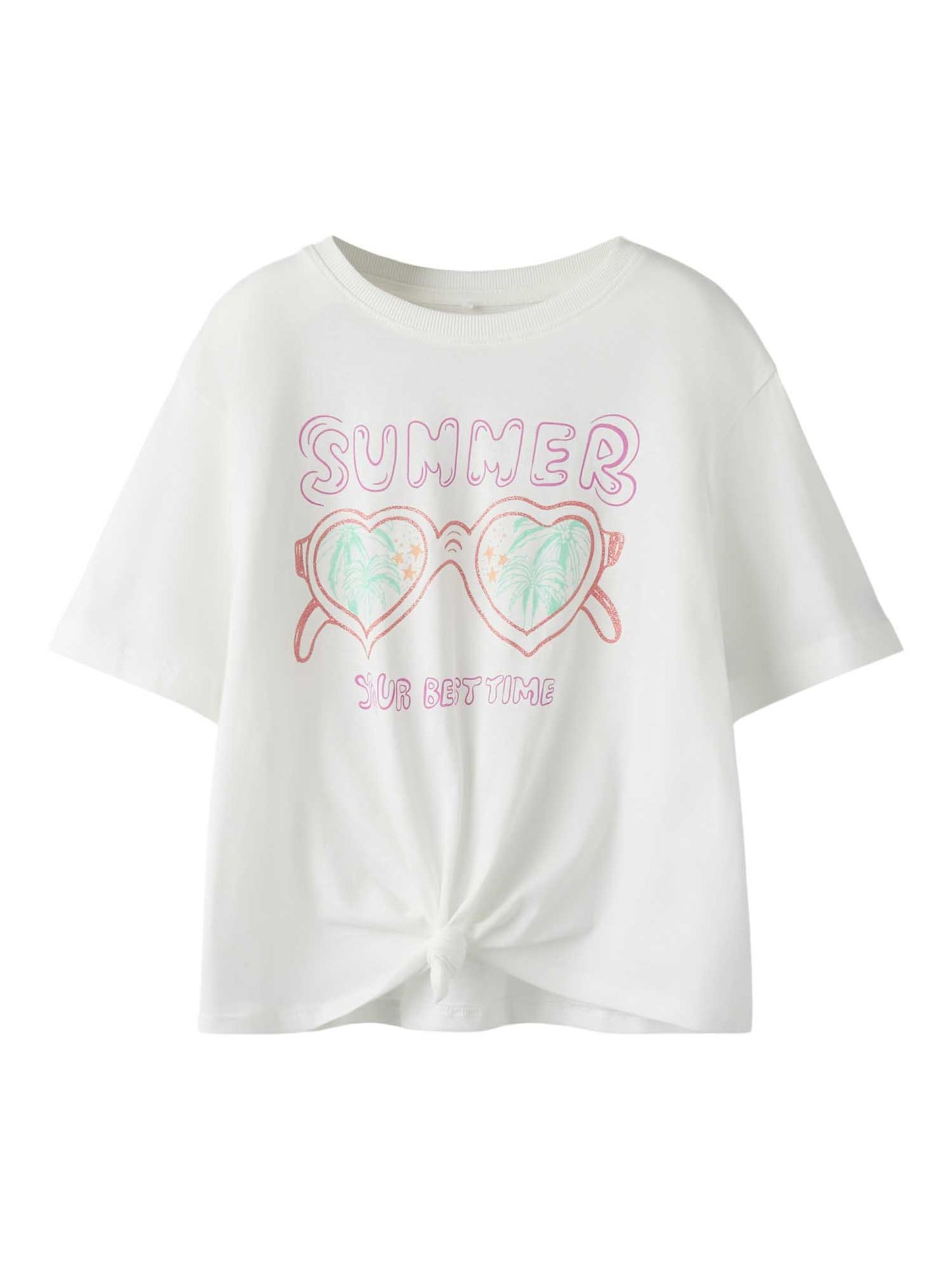 T-shirt maniche corte unisex bambino Name It panna