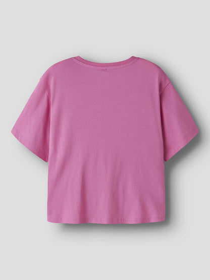 T-shirt fucsia unisex bambino Name It per la primavera-estate