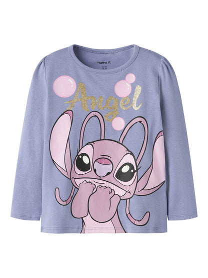 T-shirt da bambino unisex Name It in morbido viola