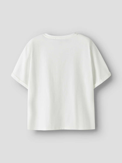 T-shirt bianca Name It Brigh unisex bambino, versatile e comoda