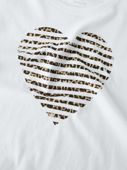T-shirt bianca unisex bambino Name It G.Fahiraz
