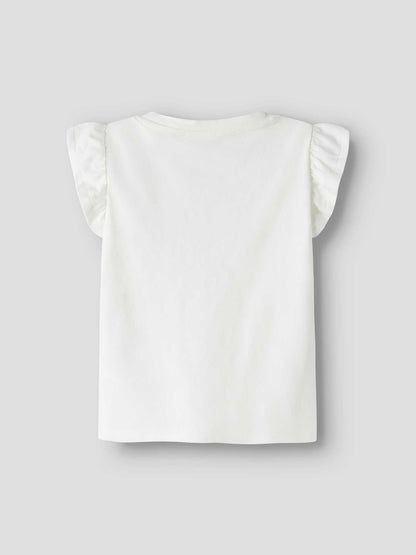T-shirt maniche corte Name It in colore crema per bambino unisex