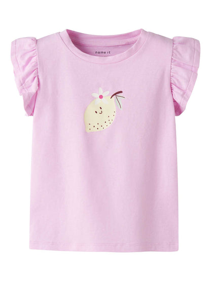 T-shirt rosa unisex bambino Name It G.Flittaz