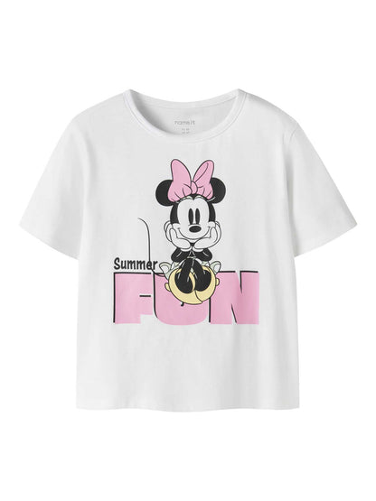 T-shirt unisex bambino Name It Akaja Minnie bianca