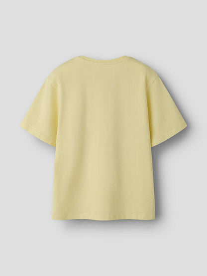T-shirt maniche corte Name It in morbido crema per bambini