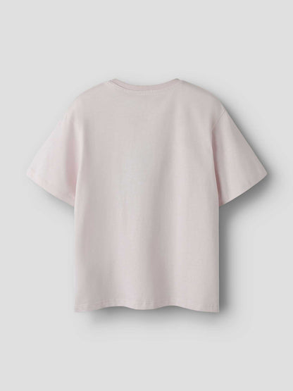 T-shirt rosa unisex bambino Name It, modello Afta Stitch
