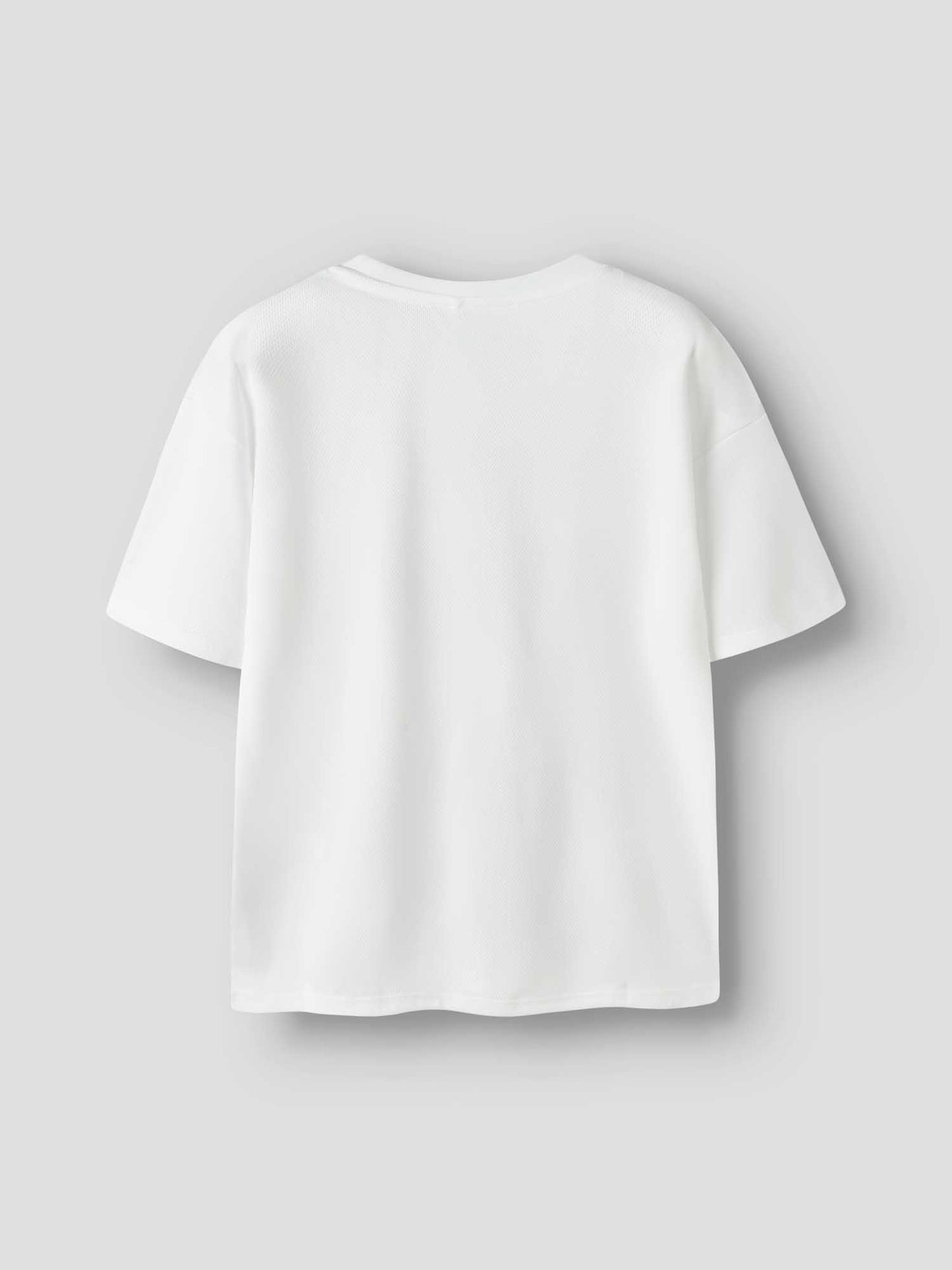 T-shirt unisex bambino bianca Name It per la primavera-estate