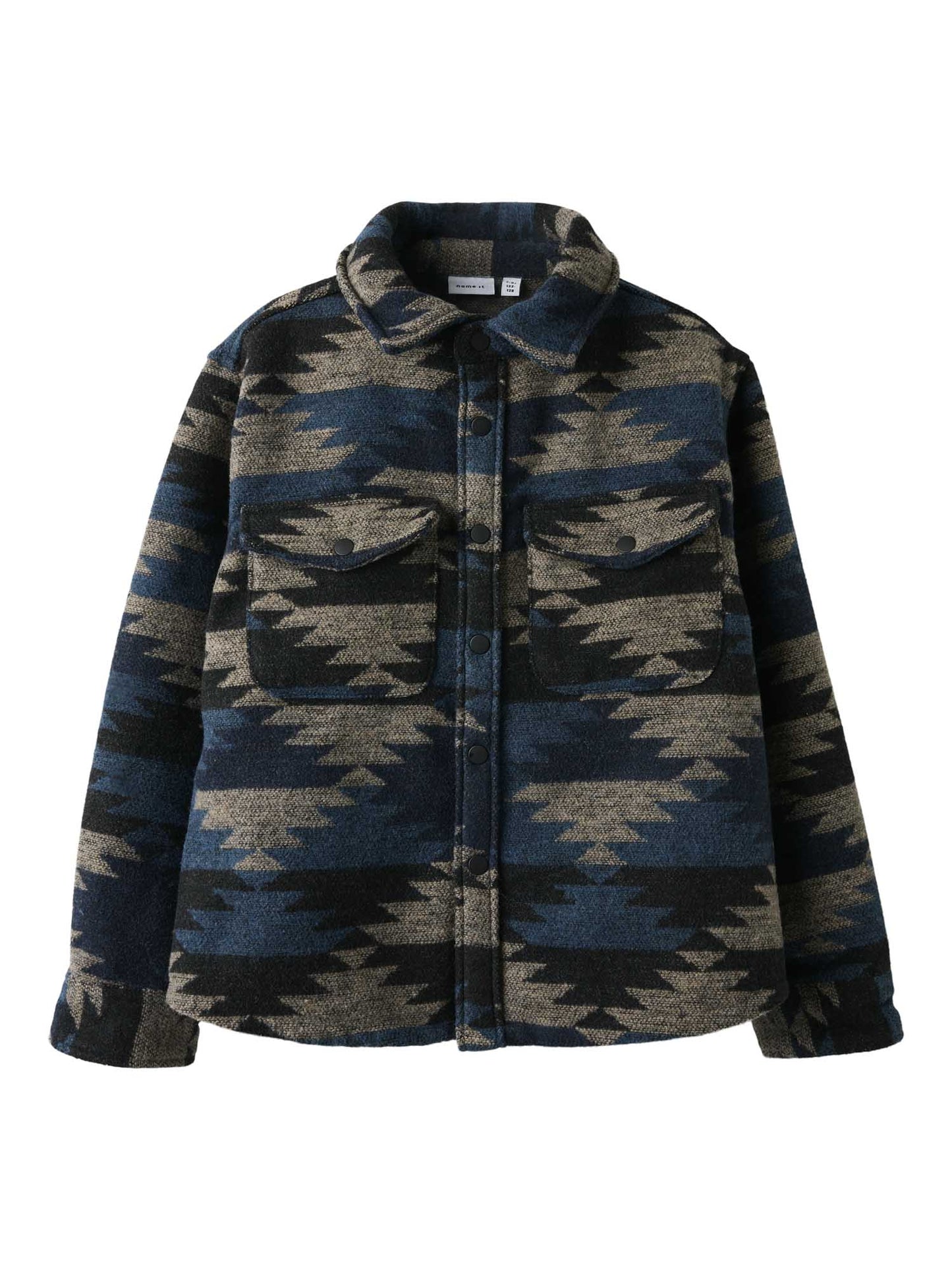 GIACCA CAMICIA OVERSHIRT LISOMME NAME IT DA BAMBINO NERO