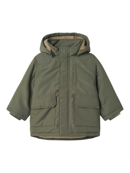 GIACCA PARKA MARLOW NAME IT DA BAMBINO OLIVA