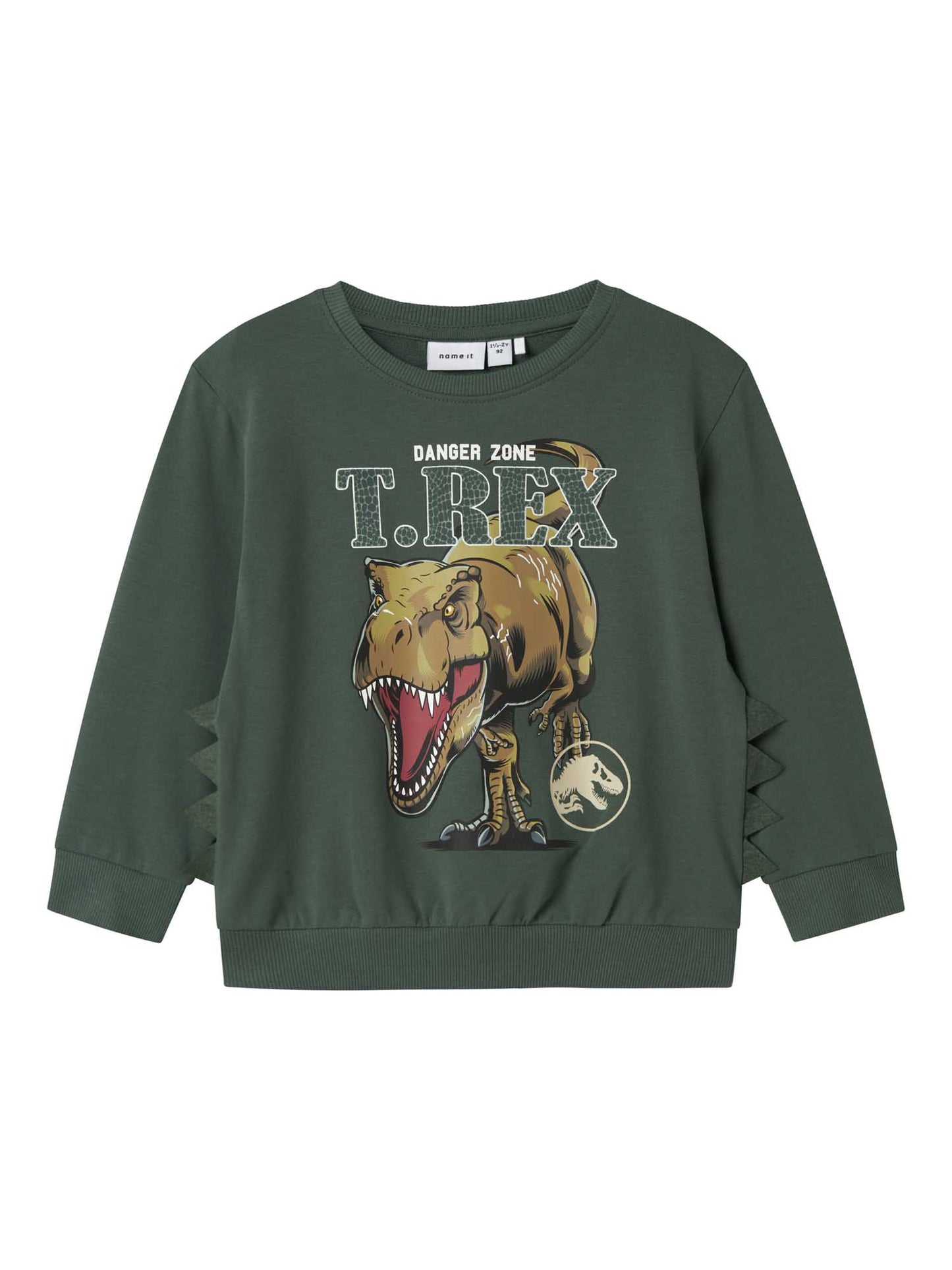 FELPA GIROCOLLO JABA JURASSIC NAME IT DA BAMBINO VERDE