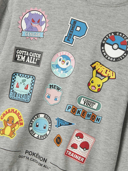 FELPA JIMM POKEMON NAME IT DA BAMBINO GRIGIO