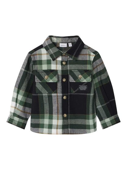 GIACCA CAMICIA OVERSHIRT NORRIS NAME IT DA BAMBINO VERDE