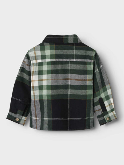 GIACCA CAMICIA OVERSHIRT NORRIS NAME IT DA BAMBINO VERDE