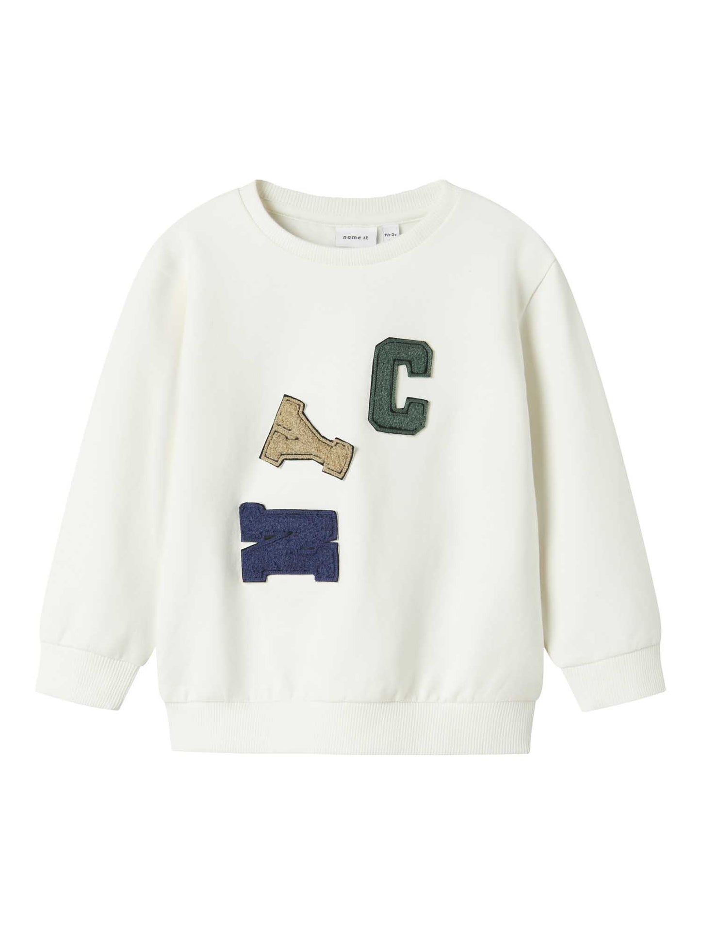 FELPA CON RICAMO NOTUS NAME IT DA BAMBINO PANNA