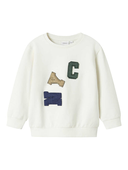 FELPA CON RICAMO NOTUS NAME IT DA BAMBINO PANNA