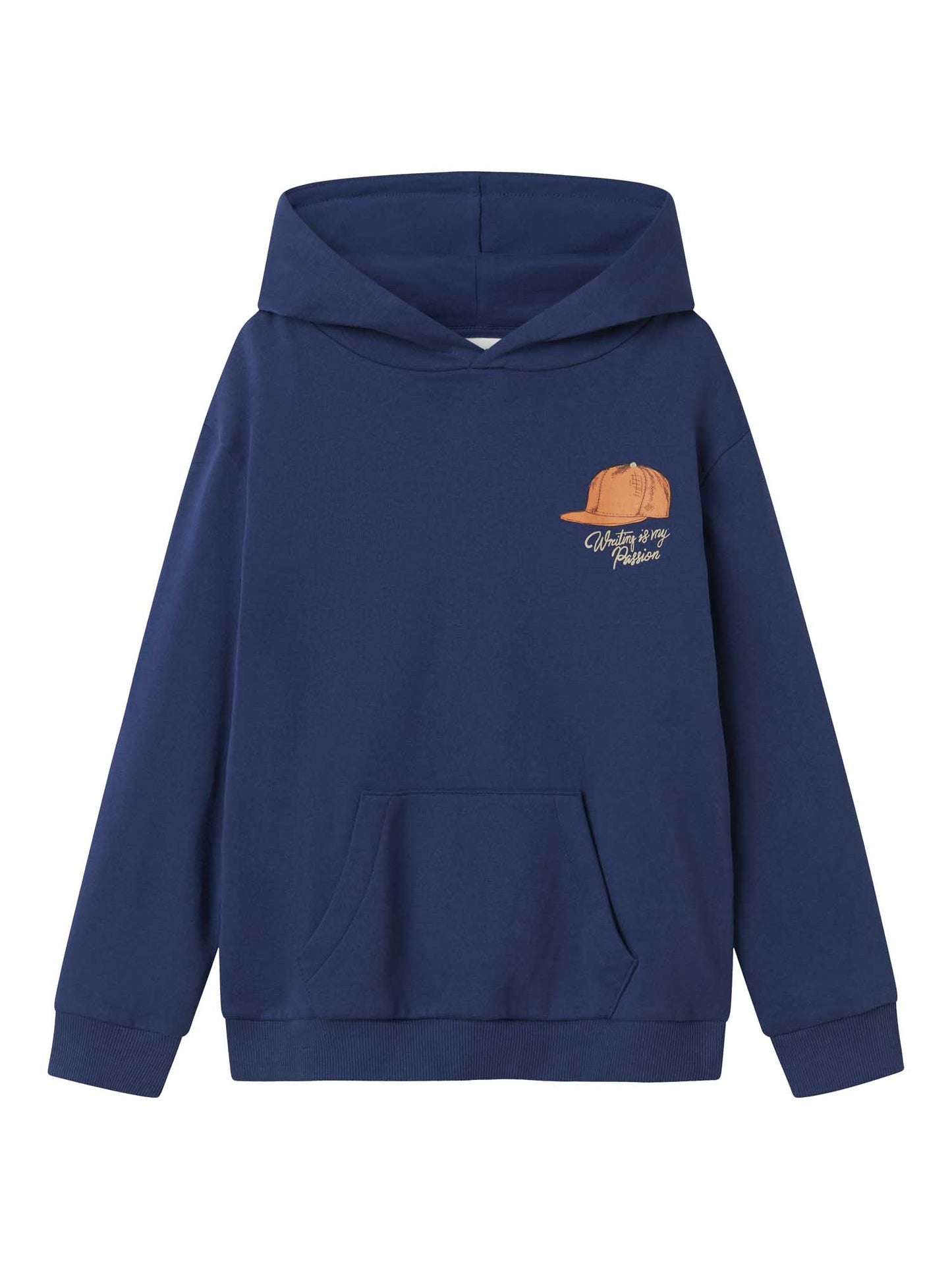 FELPA NOPAL CON CAPPUCCIO NAME IT DA RAGAZZO BLU