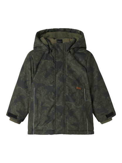 PARKA MACON NAME IT DA BAMBINO VERDE MIMETICO