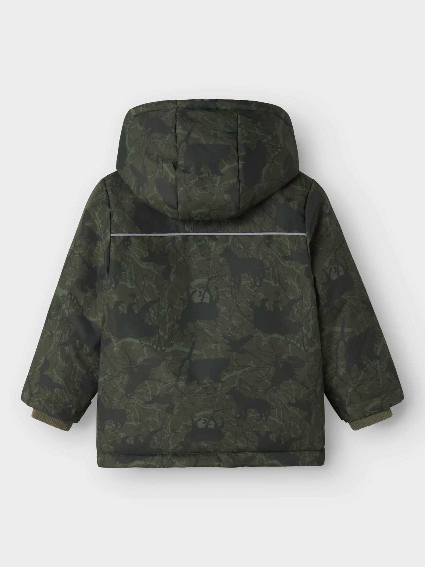 PARKA MACON NAME IT DA BAMBINO VERDE MIMETICO
