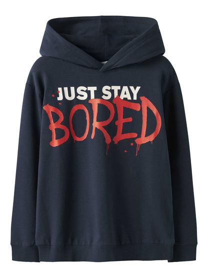 FELPA SAFE CON CAPPUCCIO NAME IT DA RAGAZZO BLU