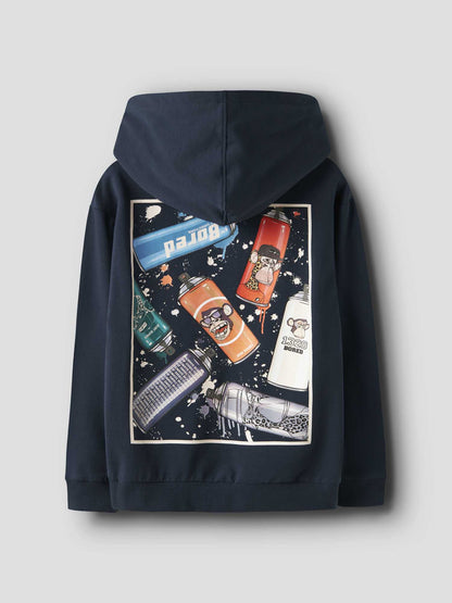 FELPA SAFE CON CAPPUCCIO NAME IT DA RAGAZZO BLU