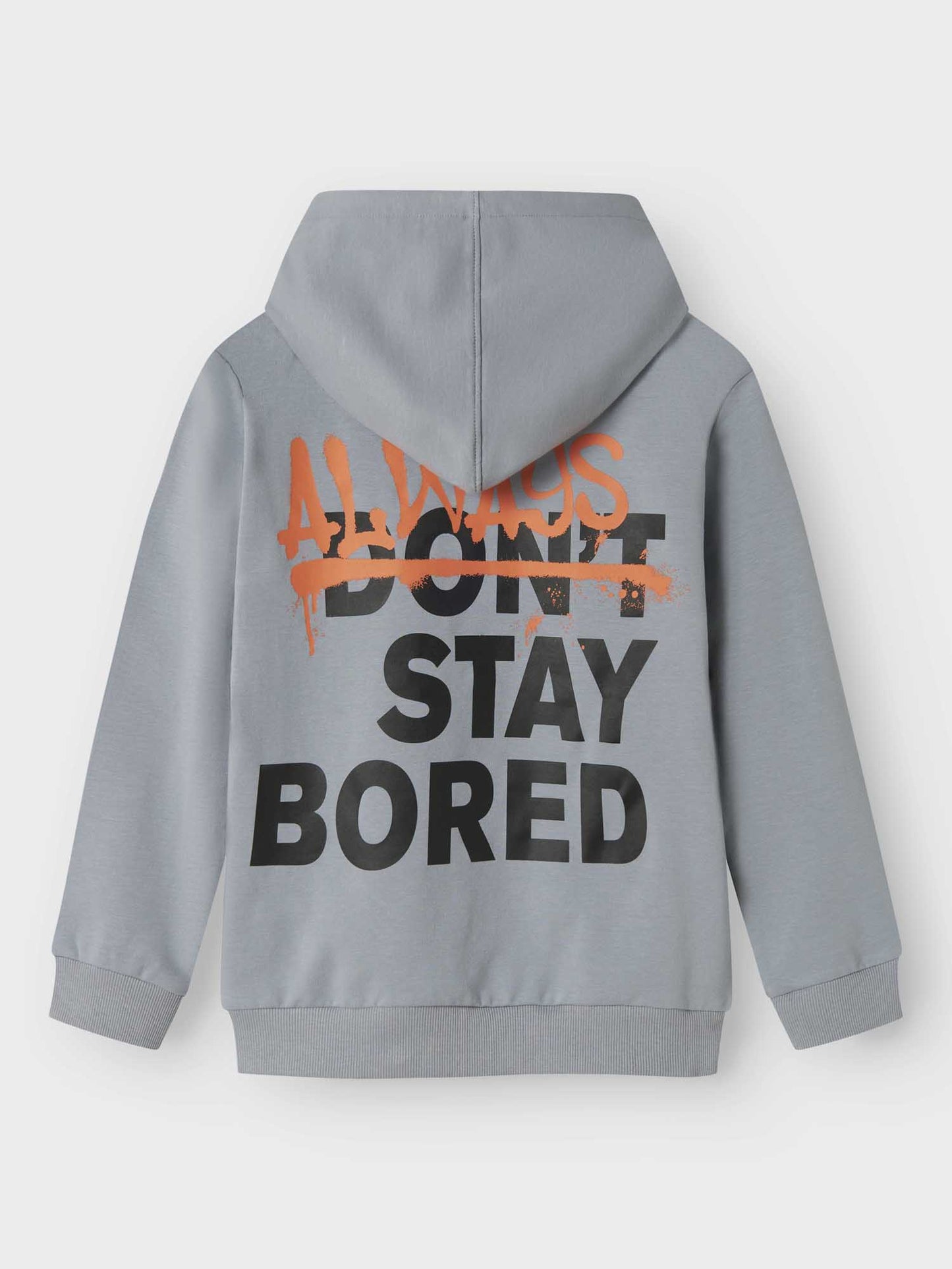 FELPA SAFE CON CAPPUCCIO NAME IT DA RAGAZZO GRIGIO