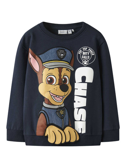 FELPA PAW PATROL NAME IT DA BAMBINO BLU