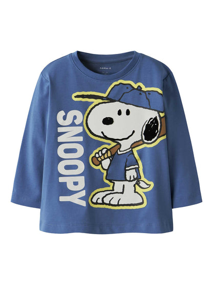 T-shirt maniche corte Name It unisex bambino azzurra Delft