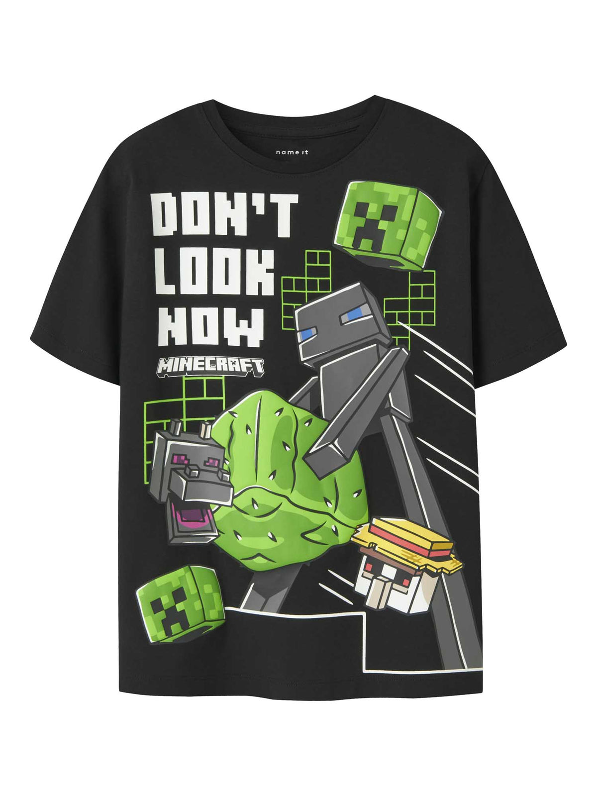 Name it juke minecra t-shirt da bambino/a nero
