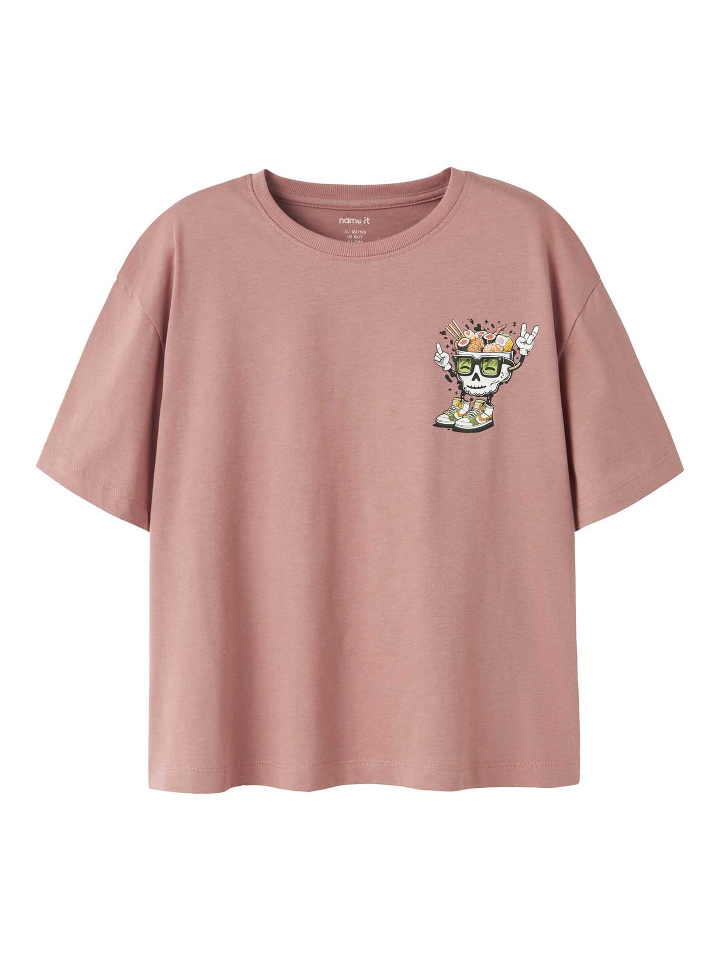 T-shirt rosa a maniche corte Name It unisex per bambino