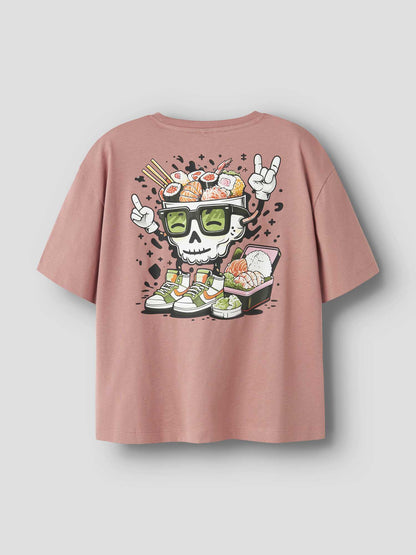 T-shirt rosa a maniche corte Name It unisex per bambino
