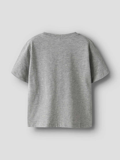 T-shirt maniche corte Name It in cotone per bambino unisex grigia