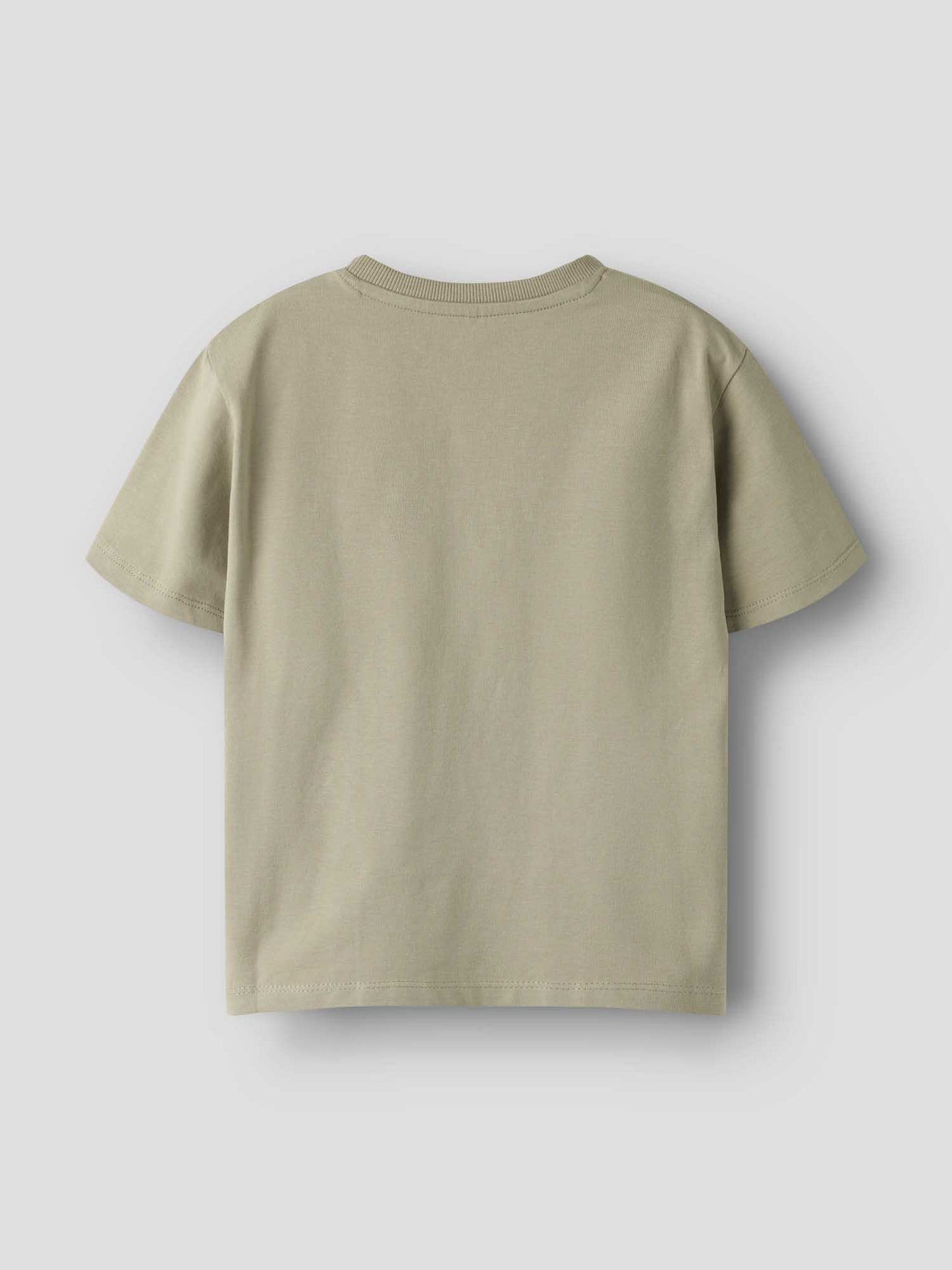 T-shirt unisex bambino Name It in cotone kaki con stampa moto vintage