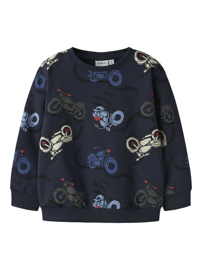 Felpa Name It Nmmbrett blu navy unisex bambino comoda e versatile