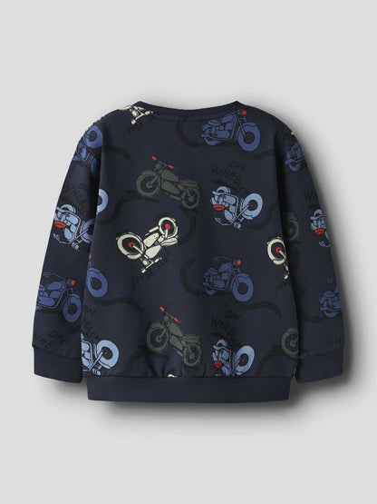 Felpa Name It Nmmbrett blu navy unisex bambino comoda e versatile