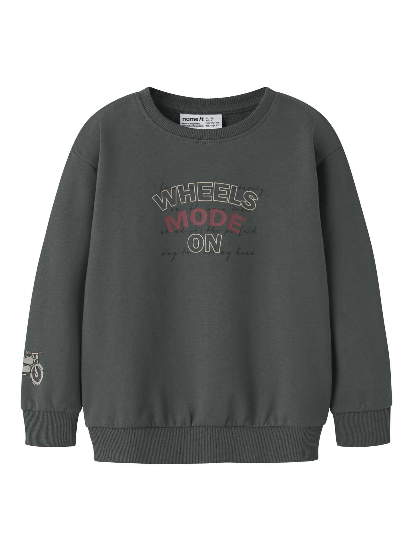 Felpa Urban da bambino unisex in cotone verde morbido e confortevole