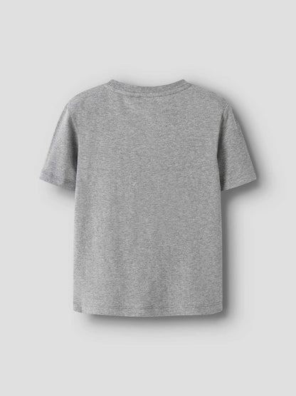 T-shirt grigia da bambino/a Name It in cotone morbido