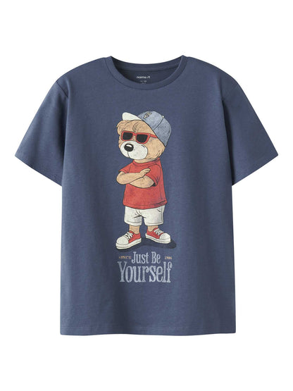 Name it b.dobs t-shirt da bambino/a indigo