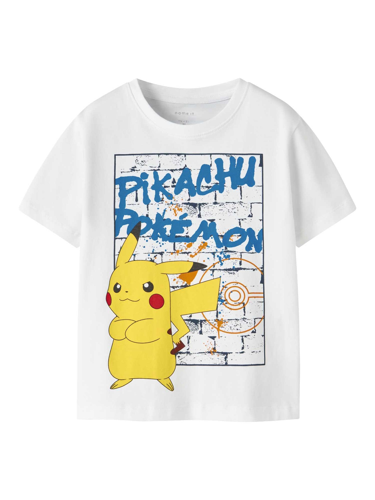 T-shirt maniche corte unisex bambino bianca Name It Brigh