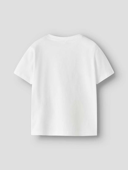 T-shirt maniche corte unisex bambino bianca Name It Brigh