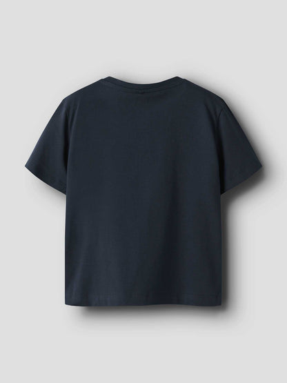 T-shirt blu Name It a maniche corte unisex bambino