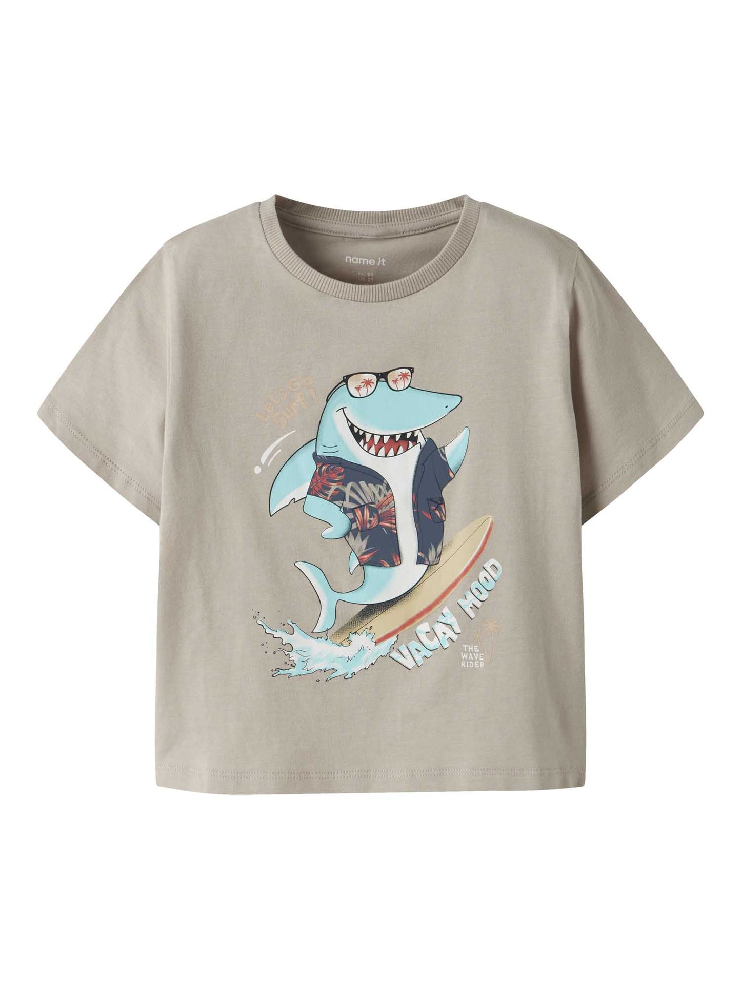 T-shirt beige per bambino e bambina Name It