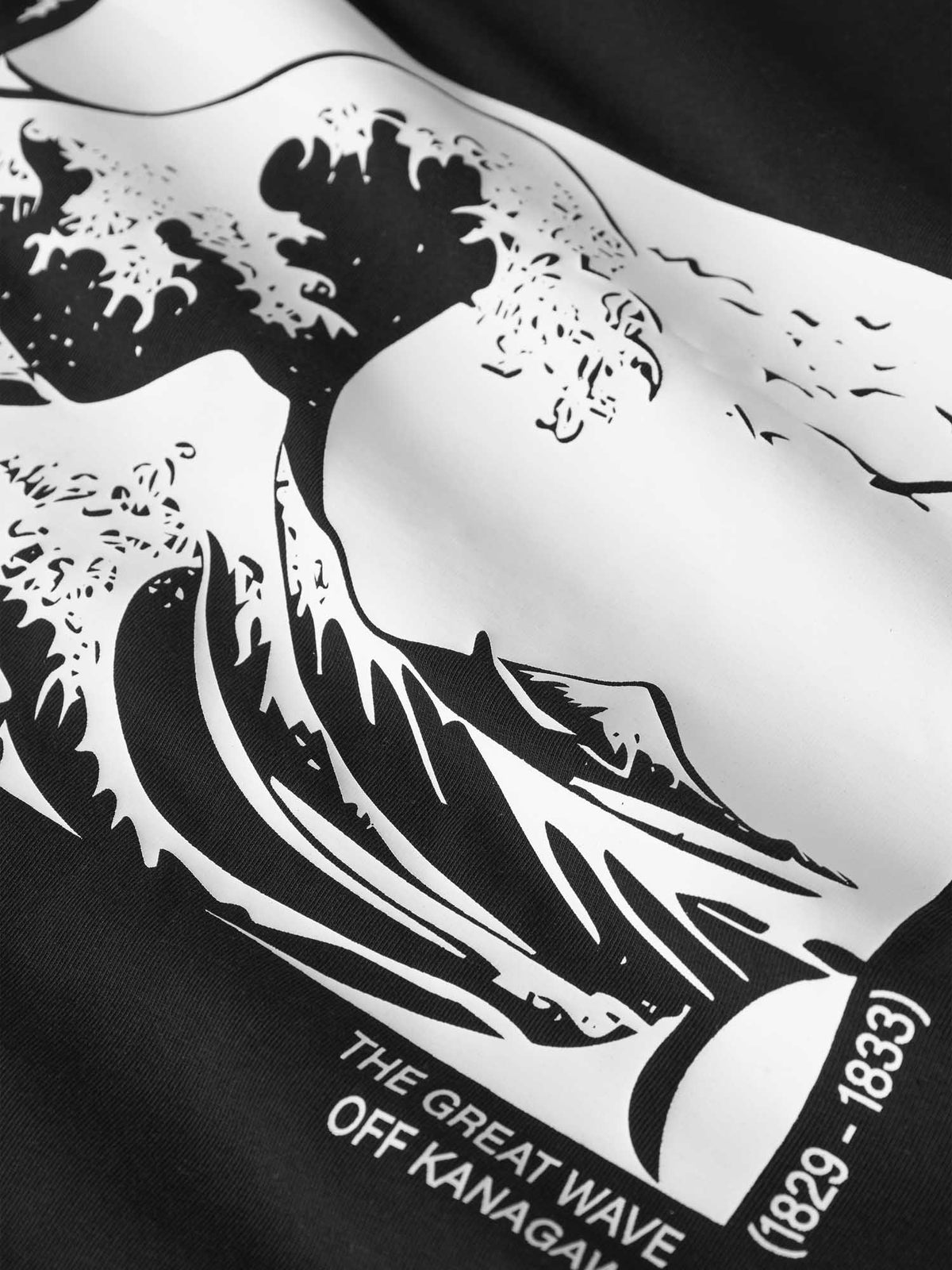 Name it mesh hokusai t-shirt da bambino/a nero