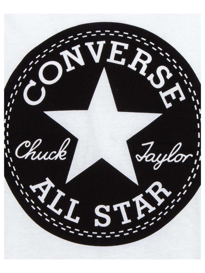T-SHIRT BASIC CON STAMPA CONVERSE ALL STAR DA BAMBINA BIANCO
