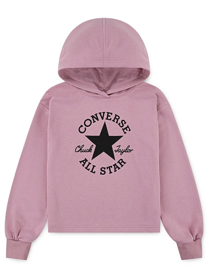 FELPA LOOSE FIT CONVERSE ALL STAR DA BAMBINA ROSA