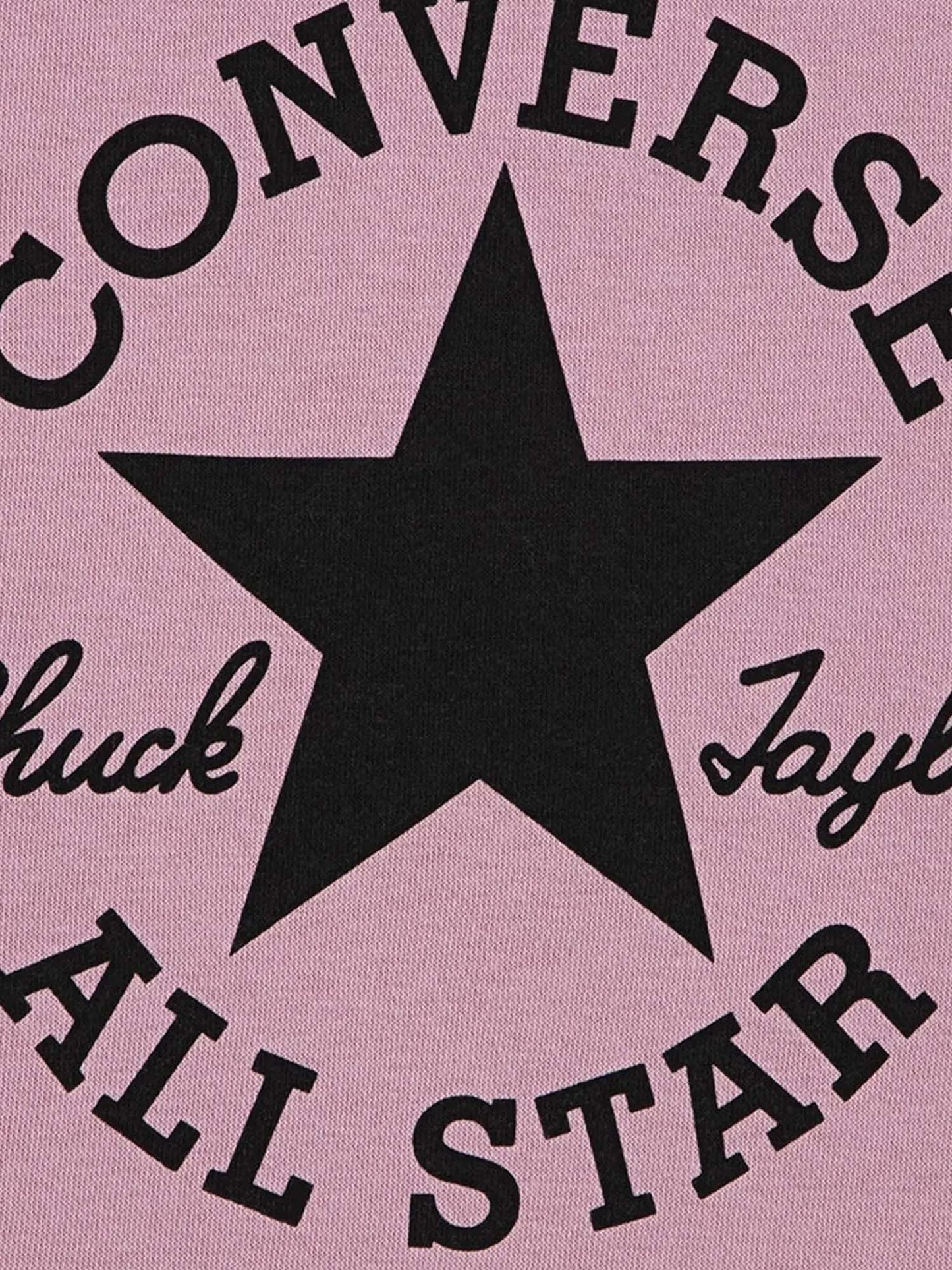 FELPA LOOSE FIT CONVERSE ALL STAR DA BAMBINA ROSA