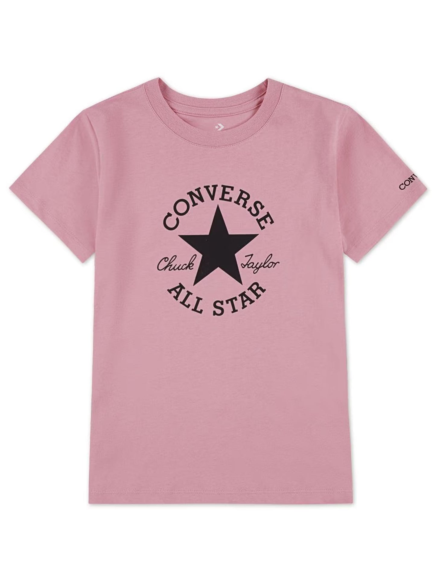 T-shirt Converse fucsia per bimbo/a, maniche corte