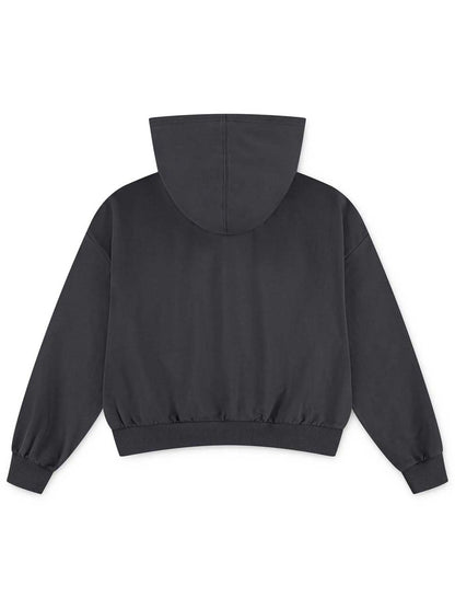 FELPA CON CAPPUCCIO CONVERSE ALL STAR DA BAMBINA GRIGIO