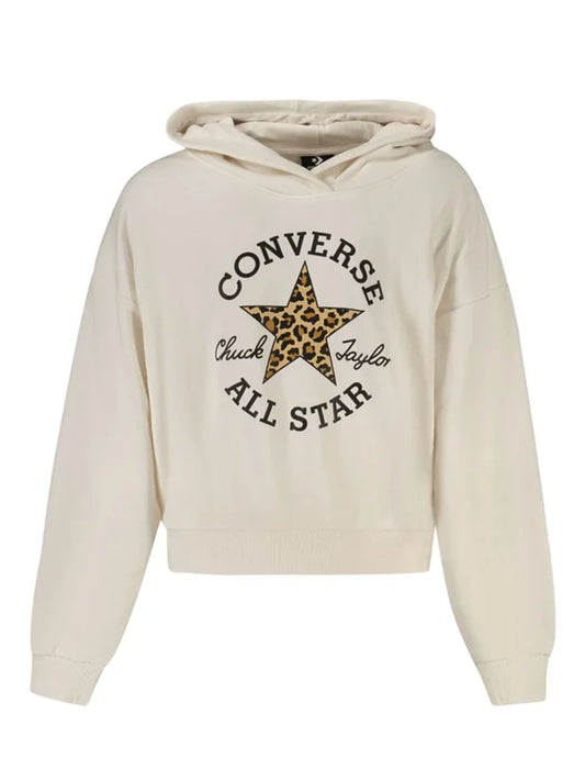 Converse 4CJ841 W70, felpa Unisex bambino bianca