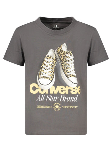 Converse G. T-shirt a maniche lunghe Unisex bambino grigia